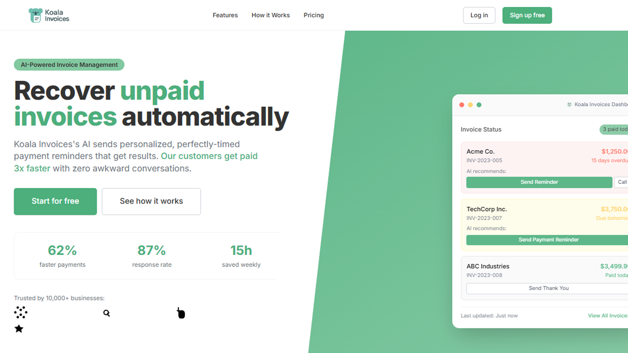 AI Invoice Reminder Dashboard